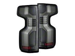 AlphaRex LUXX-Series LED Tail Lights; Alpha Black Housing; Clear Lens (20-23 Silverado 2500 HD w/ Factory Halogen Tail Lights)