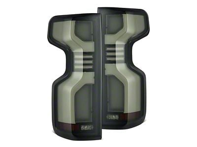 AlphaRex LUXX-Series LED Tail Lights; Black Housing; Smoked Lens (20-23 Silverado 2500 HD w/ Factory Halogen Tail Lights)