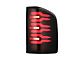 AlphaRex LUXX-Series LED Tail Lights; Black/Red Housing; Smoked Lens (07-14 Silverado 3500 HD)