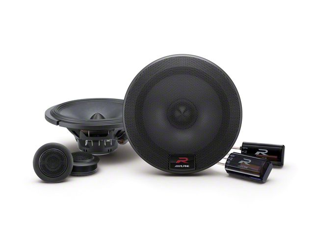 Alpine R-Series Component 2-Way Speakers; 100W; 6.50-Inch (07-13 Sierra 1500)