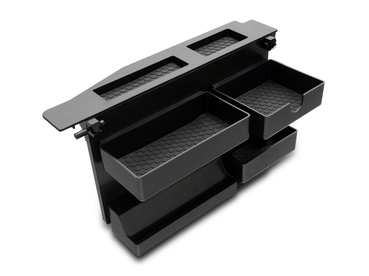CheroCar Gear Shift Storage Box Tray For Jeep Renegade 2015 2016 2017 - Black