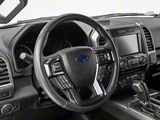 RedRock Steering Wheel Trim; Carbon Fiber (15-20 F-150)