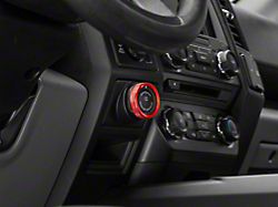 RedRock Trailer Button Knob Cover; Red (15-20 F-150)