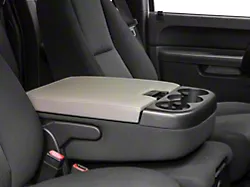 RedRock Leather Center Console Lid; Gray (07-13 Sierra 1500)