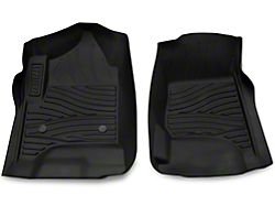 RedRock Molded Front Floor Liners; Black (14-18 Sierra 1500)