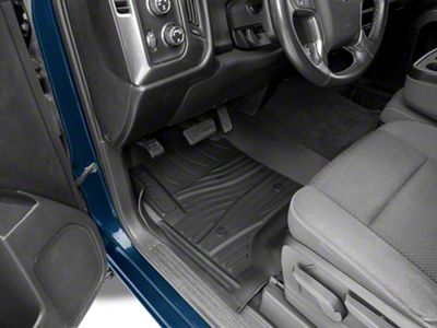 RedRock Molded Front Floor Liners; Black (14-18 Silverado 1500)