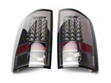 LED Tail Lights; Chrome Housing; Smoked Lens (02-06 RAM 1500)