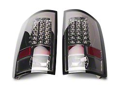 LED Tail Lights; Chrome Housing; Smoked Lens (02-06 RAM 1500)