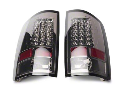 LED Tail Lights; Chrome Housing; Smoked Lens (02-06 RAM 1500)
