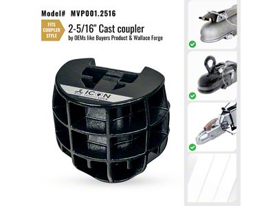 Altor Icon Trailer Coupler Lock for 2-5/16-Inch Hitch Ball; Cast Coupler V1