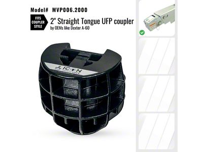 Altor Icon Trailer Coupler Lock for 2-Inch Hitch Ball; UFP A-60 Straight Tongue Coupler
