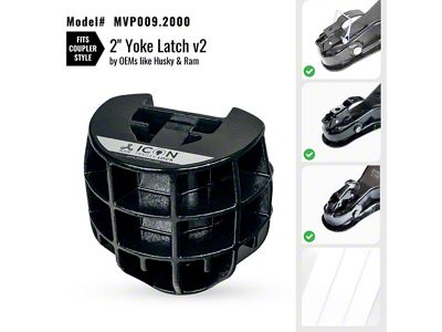 Altor Icon Trailer Coupler Lock for 2-Inch Hitch Ball; Yoke Coupler