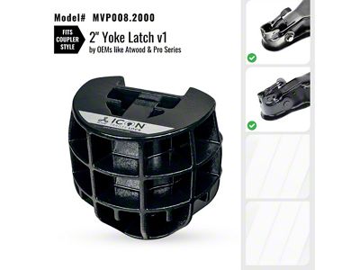 Altor Icon Trailer Coupler Lock for 2-Inch Hitch Ball; Yoke Latch Coupler