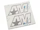 SEC10 Side Accent Decal with AM Logo; Gloss Black (97-24 F-150)