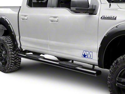 SEC10 Side Accent Decal with AM Logo; Blue (97-24 F-150)