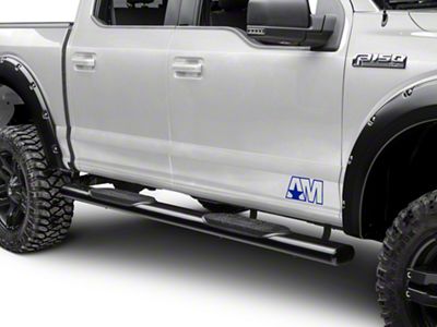 SEC10 Side Accent Decal with AM Logo; Blue (97-23 F-150)