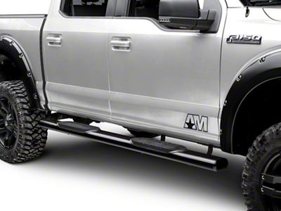 SEC10 Side Accent Decal with AM Logo; Matte Black (97-25 F-150)