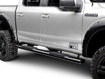 SEC10 Side Accent Decal with AM Logo; Matte Black (97-23 F-150)