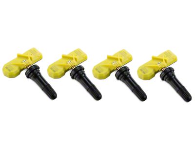 Valve Stem-Mounted TPMS Sensor with Rubber Valve; Set of Four (07-08 F-150)