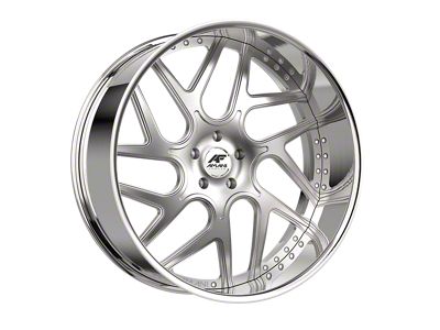 Amani Apollo-L Brush Center with Chrome Lip 6-Lug Wheel; 28x9; 15mm Offset (19-26 Silverado 1500)