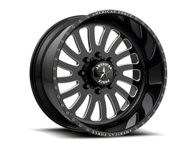 American Force 74 Octane SS Gloss Black Machined 8-Lug Wheel; 24x14; -73mm Offset (03-09 RAM 2500)