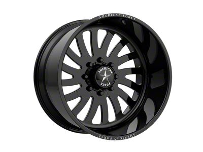 American Force 74 Octane SS Gloss Black Machined 8-Lug Wheel; 20x14; -73mm Offset (03-09 RAM 3500 SRW)