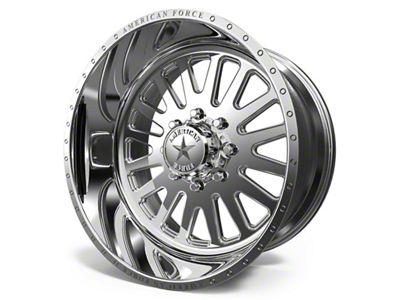 American Force F20 Atom SS Polished 6-Lug Wheel; 22x10; -25mm Offset (07-13 Sierra 1500)