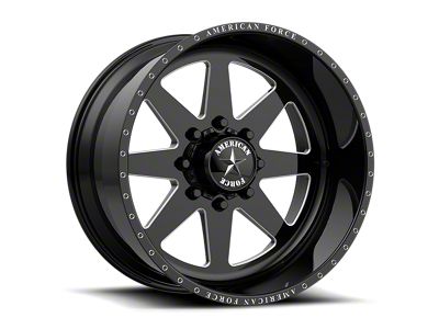 American Force 11 Independence SS Gloss Black Machined 8-Lug Wheel; 22x12; -40mm Offset (11-14 Sierra 2500 HD)