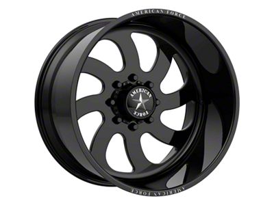 American Force 76 Blade SS Gloss Black Machined 6-Lug Wheel; 20x14; -73mm Offset (07-13 Silverado 1500)