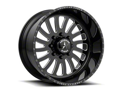 American Force 74 Octane SS Gloss Black Machined 8-Lug Wheel; 24x14; -73mm Offset (11-14 Silverado 2500 HD)