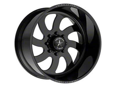 American Force 76 Blade SS Gloss Black Machined 6-Lug Wheel; 20x10; -25mm Offset (07-14 Tahoe)