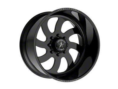 American Force 76 Blade SS Gloss Black Machined 6-Lug Wheel; 20x12; -40mm Offset (07-14 Tahoe)