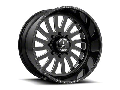 American Force 74 Octane SS Gloss Black Machined 8-Lug Wheel; 22x14; -73mm Offset (08-10 F-250 Super Duty)