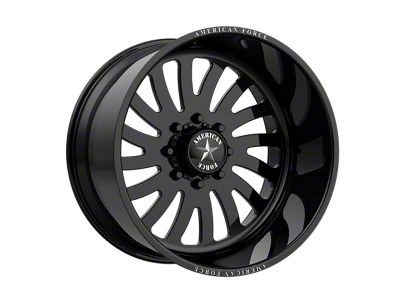 American Force 74 Octane SS Gloss Black Machined 8-Lug Wheel; 22x14; -73mm Offset (10-18 RAM 2500)