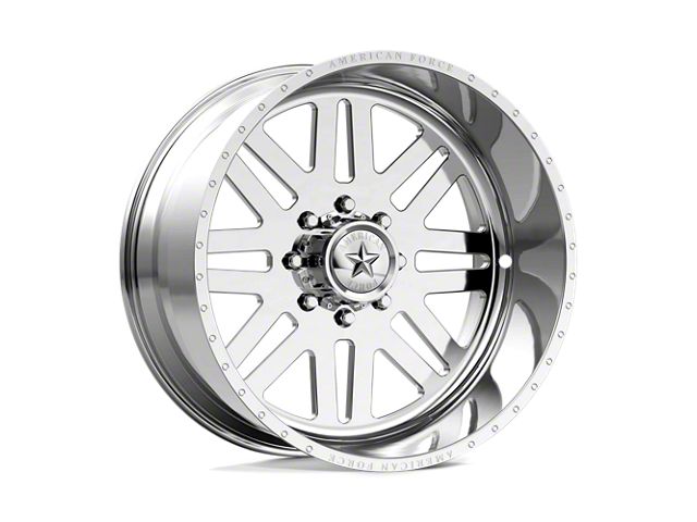 American Force 09 Liberty SS Polished 8-Lug Wheel; 20x10; -25mm Offset (10-18 RAM 3500 SRW)