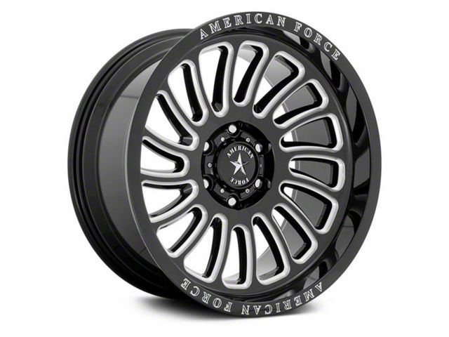 American Force F-150 Vulcan Gloss Black Milled 6-Lug Wheel; 22x10 ...