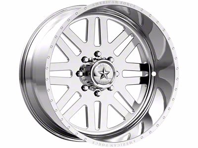 American Force 09 Liberty SS Polished 8-Lug Wheel; 24x12; -40mm Offset (2023 F-250 Super Duty)