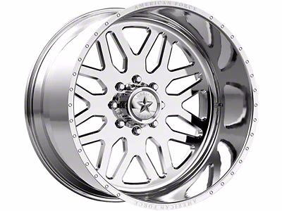 American Force B02 Trax SS Polished 8-Lug Wheel; 22x11; 0mm Offset (23-25 F-250 Super Duty)