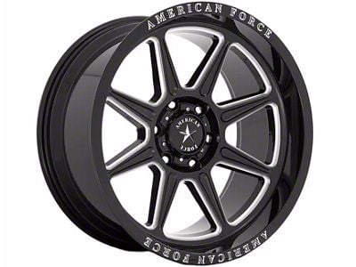 American Force Trail Gloss Black Milled 6-Lug Wheel; 22x10; -18mm Offset (24-25 Ranger)