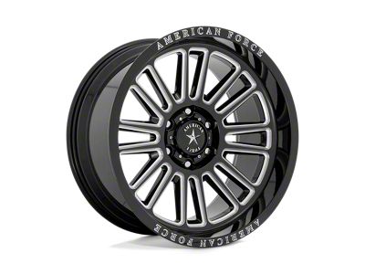 American Force Weapon Gloss Black Milled 6-Lug Wheel; 22x10; -18mm Offset (24-25 Ranger)