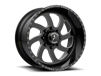 American Force 76 Blade SS Gloss Black Machined 8-Lug Wheel; 20x14; -73mm Offset (99-07 F-250 Super Duty)