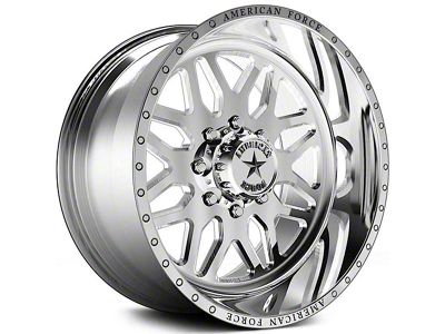 American Force B02 Trax SS Polished 6-Lug Wheel; 20x9; 0mm Offset (99-06 Sierra 1500)