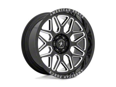 American Force Rush Gloss Black Milled 6-Lug Wheel; 20x10; -18mm Offset (23-25 Canyon)