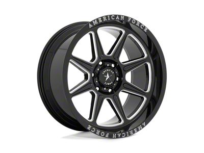 American Force Trail Gloss Black Milled 6-Lug Wheel; 20x10; -18mm Offset (21-25 F-150)
