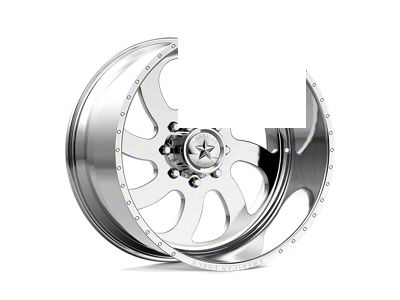 American Force 76 Blade SS Polished 8-Lug Wheel; 24x14; -73mm Offset (23-25 F-250 Super Duty)
