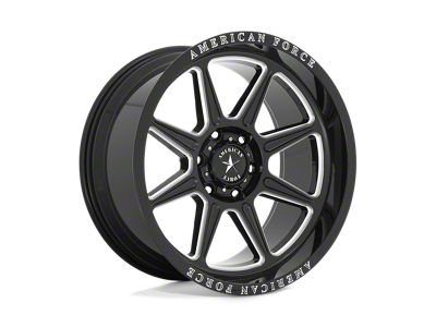 American Force Trail Gloss Black Milled 6-Lug Wheel; 20x10; -18mm Offset (19-25 RAM 1500)