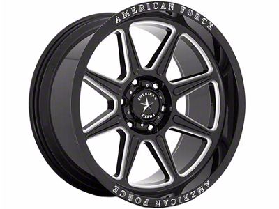 American Force Trail Gloss Black Milled 6-Lug Wheel; 22x10; -18mm Offset (19-23 Ranger)