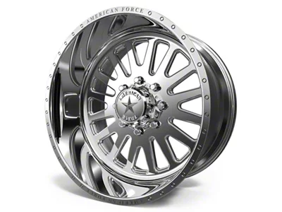 American Force F20 Atom SS Polished 6-Lug Wheel; 22x10; -25mm Offset (19-25 Sierra 1500)
