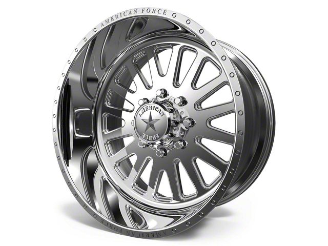 American Force F20 Atom SS Polished 6-Lug Wheel; 22x10; -25mm Offset (19-24 Sierra 1500)