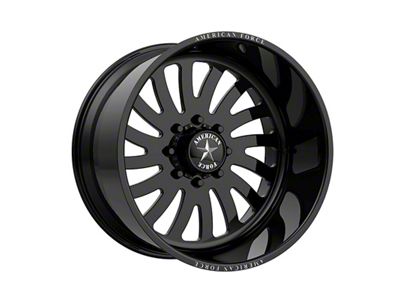 American Force 74 Octane SS Gloss Black Machined 6-Lug Wheel; 20x10; -25mm Offset (21-25 Tahoe)